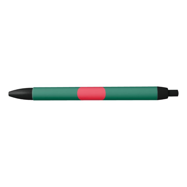 Bangladeshi Flag (Bangladesh) Black Ink Pen (Front)