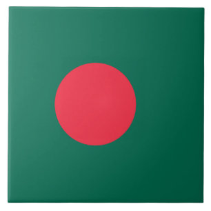 Bangladeshi Flag (Bangladesh) Ceramic Tile