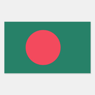 Bangladeshi Flag, Flag of Bangladesh Rectangular Sticker