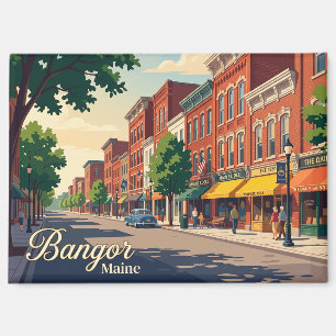 Bangor Main Street USA Magnet