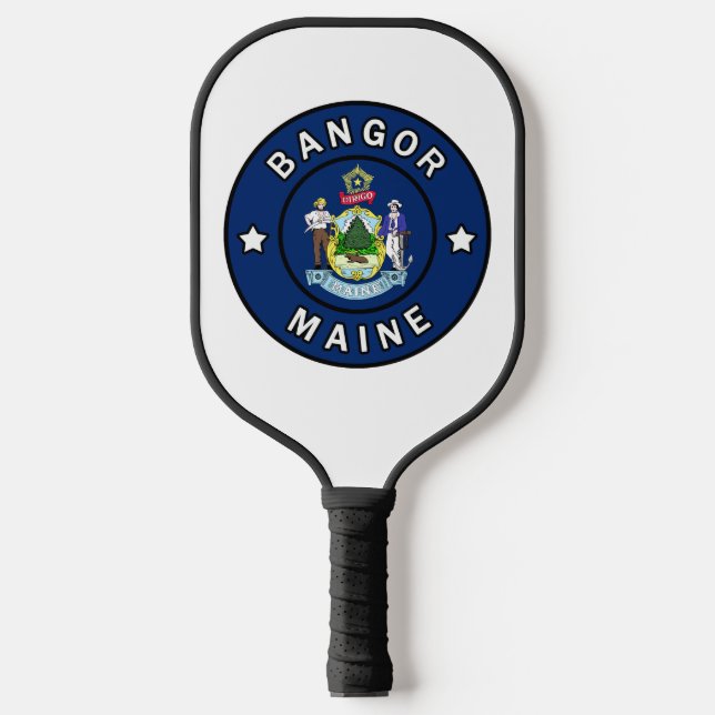 Bangor Maine Pickleball Paddle (Front)