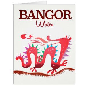 Bangor Wales Dragon poster