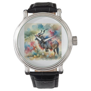 Bangweulu Tsessebe 050824AREF124 - Watercolor Watch