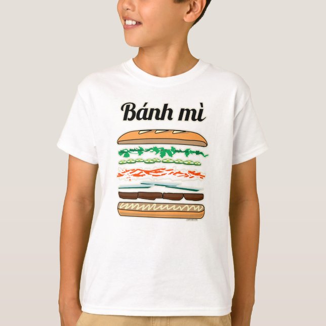 Banh Mi Vietnamese sandwich French bread baguette T-Shirt (Front)