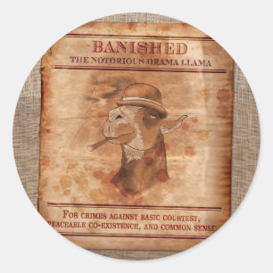 Banish Drama Llamas - 3" Stickers