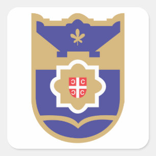 Banja Luka Coat of Arms Square Sticker