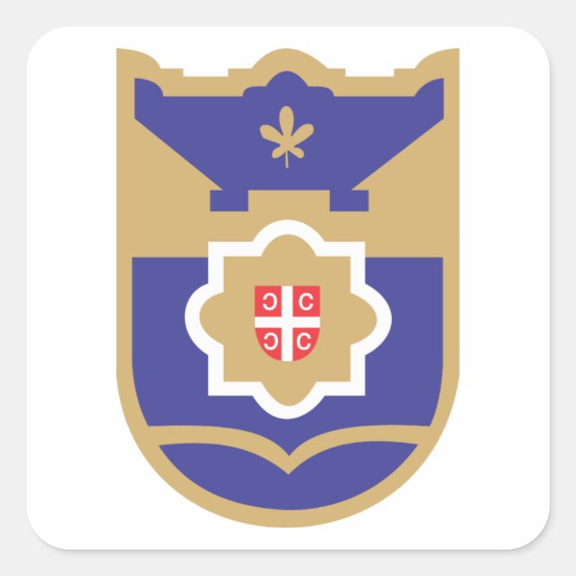 Banja Luka Coat of Arms Square Sticker (Front)
