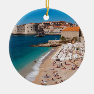 Banje Beach Ceramic Ornament