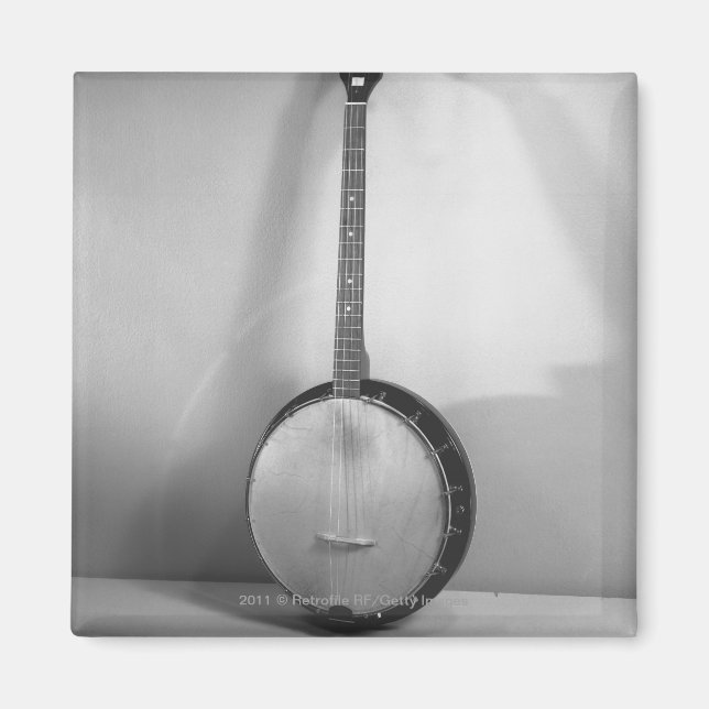 Banjo B&W Magnet (Front)