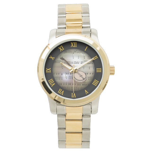 Banjo ~ Background “The Musical Planet” * ~ Watch (Front)