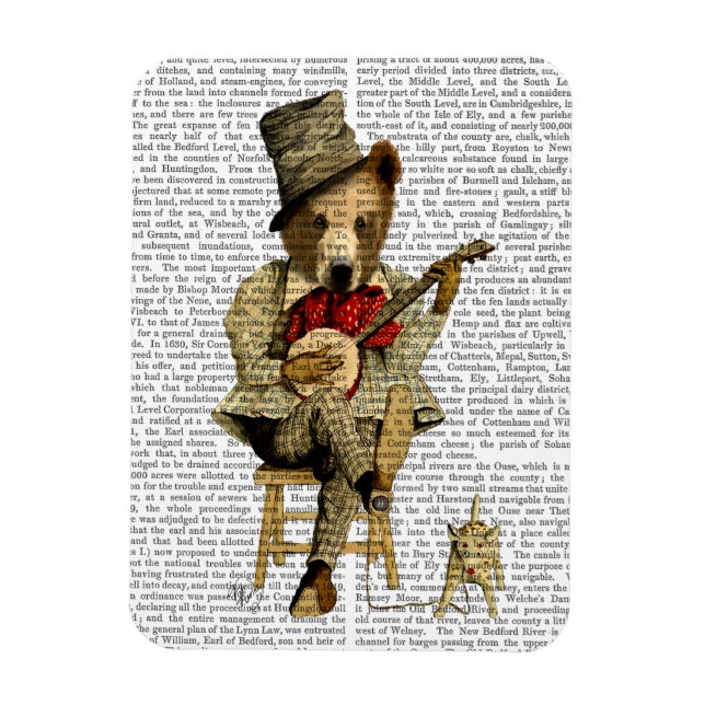 Banjo Bear Magnet (Vertical)