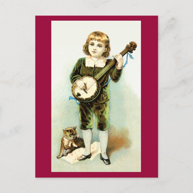 Banjo Boy Postcard (Front)