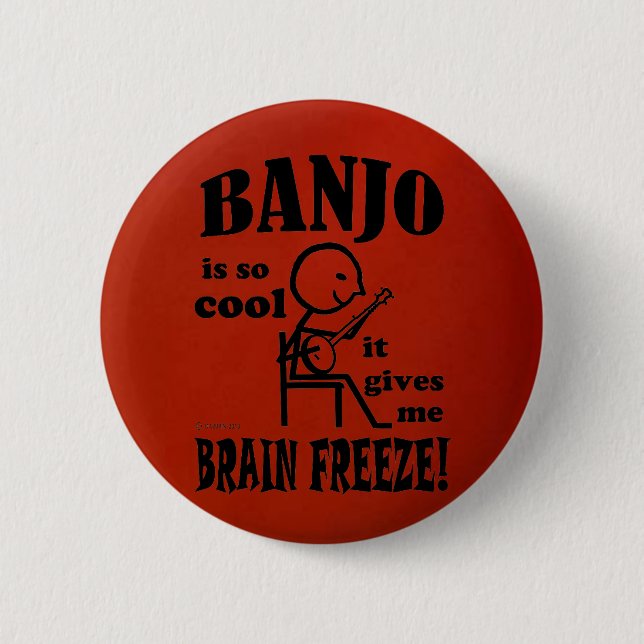 Banjo, Brain Freeze 6 Cm Round Badge (Front)