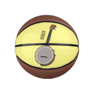 Banjo cartoon illustration  mini basketball