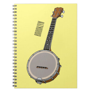 Banjo cartoon illustration notebook