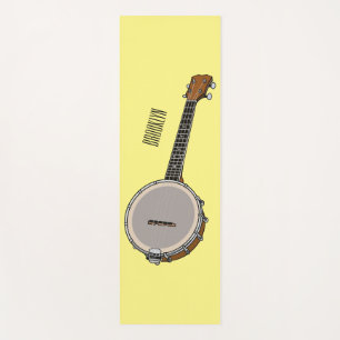 Banjo cartoon illustration  yoga mat