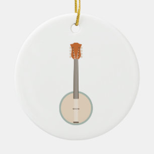 Banjo Ceramic Ornament