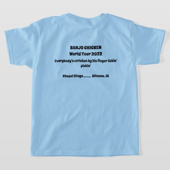 Banjo Chicken World Tour Concert T-shirt  (Laydown Back)