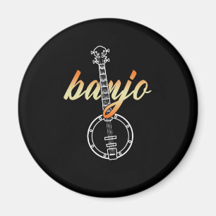 Banjo Country Music Instrument Mandolin Band Gift Magnet