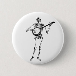banjo dude 6 cm round badge
