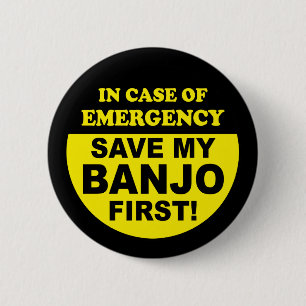 Banjo Emergency 6 Cm Round Badge