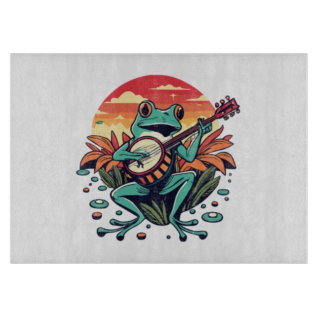 Banjo Frog Cutting Board (Front)