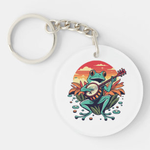 Banjo Frog Key Ring