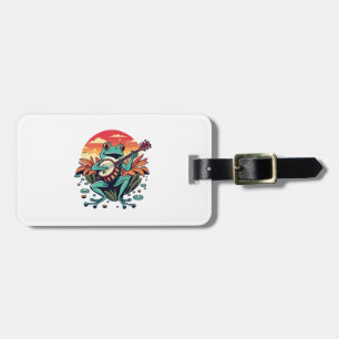 Banjo Frog Luggage Tag