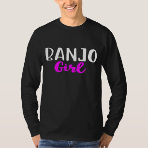 Banjo Girl Women Player Cute T-Shirt