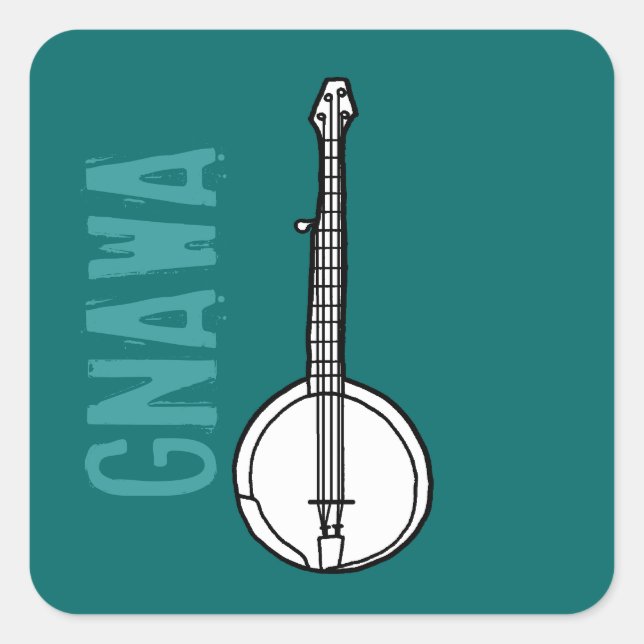 Banjo Gnawa Square Sticker (Front)