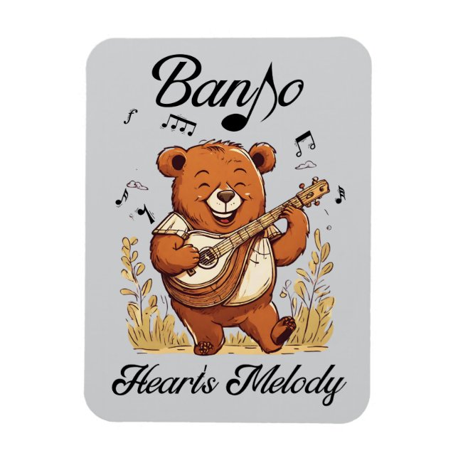 Banjo Heart's Melody Magnet (Vertical)