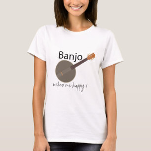 Banjo Makes Me Happy T-Shirt