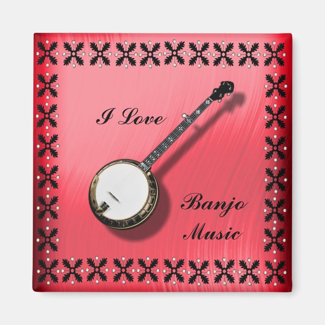 BANJO-MUSIC MAGNET (Front)