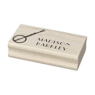 Banjo Musician Music Teacher Rubber Stamp