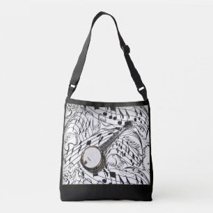 BANJO ON MUSIC NOTES CROSSBODY BAG
