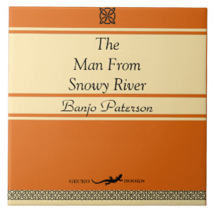 Banjo Paterson Retro Style Ceramics Ceramic Tile