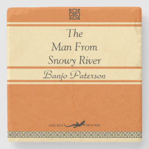 Banjo Paterson Retro Style Stone Coaster