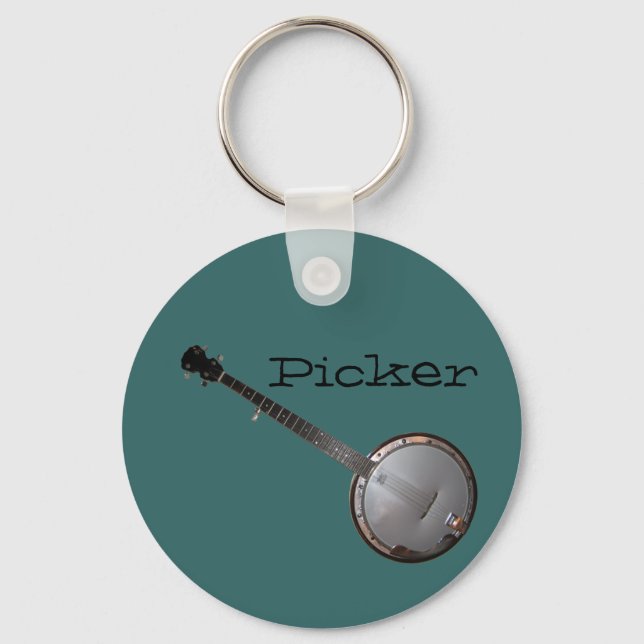 Banjo Picker Key Ring (Front)