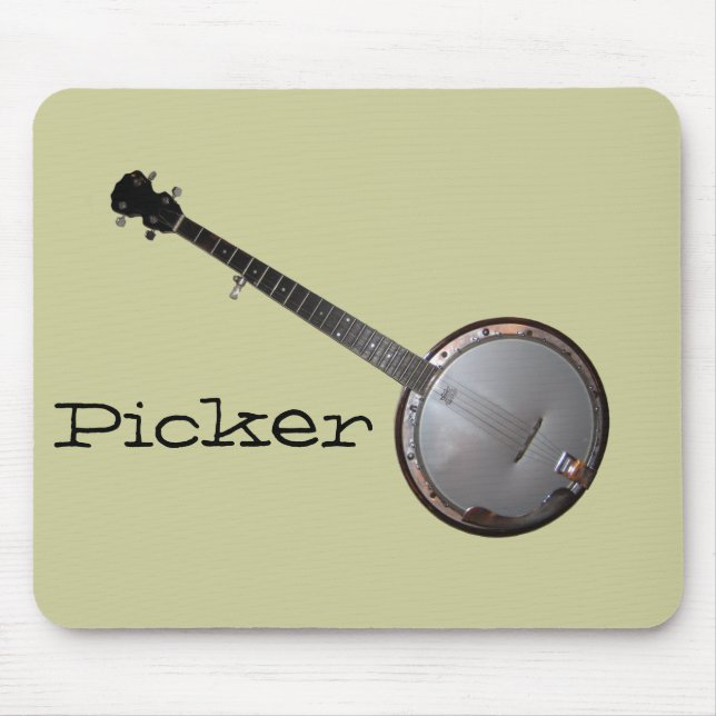 Banjo Picker Mouse Pad (Front)