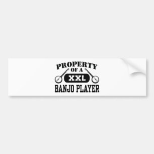 Banjo Player Bumper Sticker