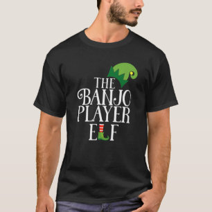 Banjo Player Elf Matching Family Group Christmas P T-Shirt