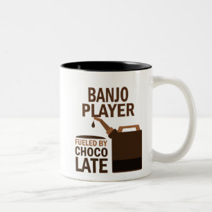 Banjo Player (Funny) Chocolate Two-Tone Coffee Mug