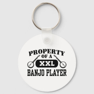 Banjo Player Key Ring