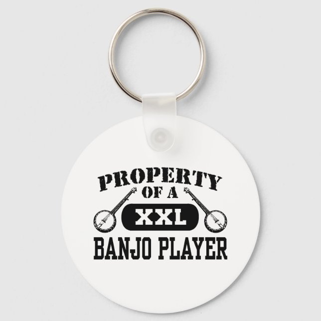Banjo Player Key Ring (Front)