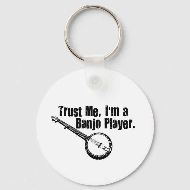 Banjo Player Key Ring (Front)