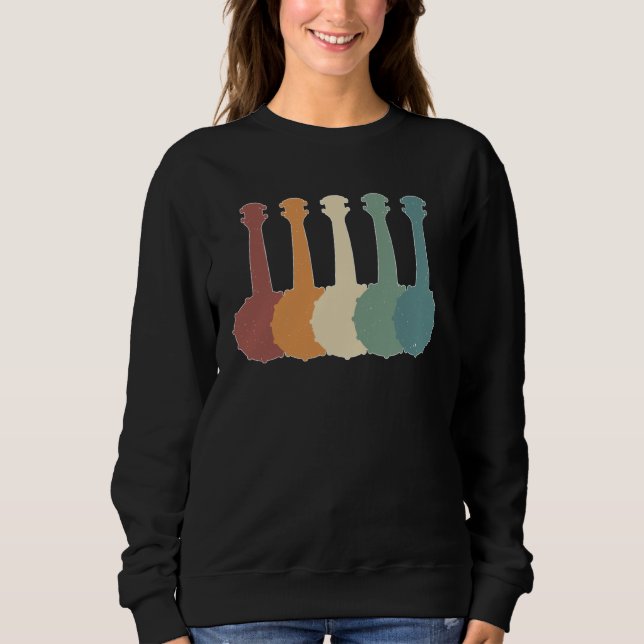 Banjo Retro Banjo  Banjo Player Banjoist Sweatshirt (Front)