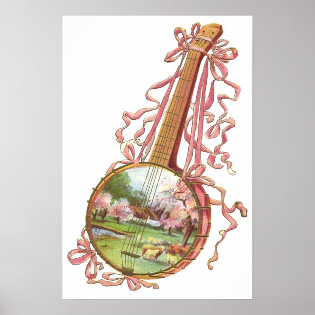 Banjo Ribbons Poster (Front)
