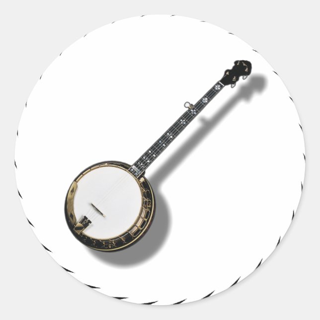 BANJO -STICKER CLASSIC ROUND STICKER (Front)
