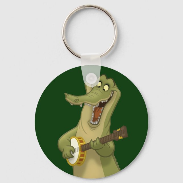 Banjo-Strummin' Gator Keychain (Front)