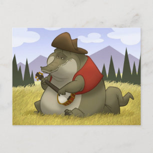 Banjo-Strummin’ Gator Postcards
